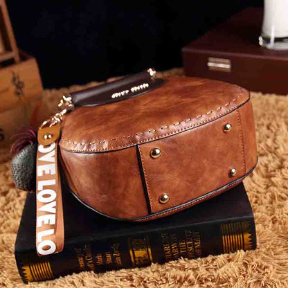 Sac Rond PU Élégant et Pratique