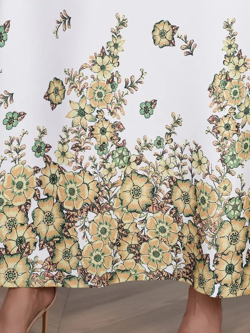 Robe Fleur Diamant Élégance