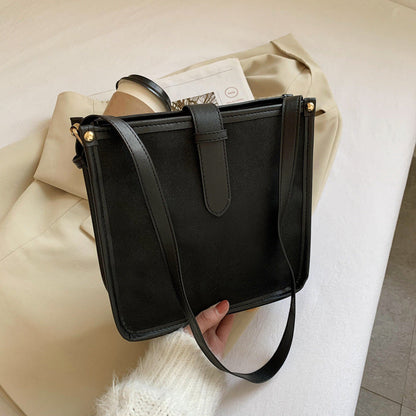 Sac Carré Compact en Cuir Synthétique