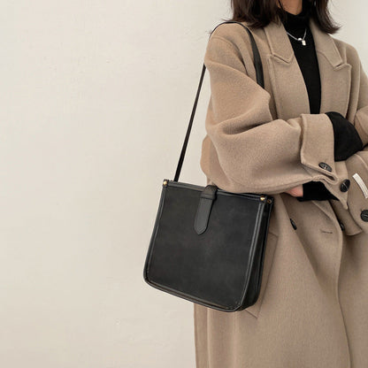 Sac Carré Compact en Cuir Synthétique